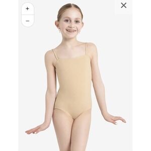 Capezio Girls' Nude Camisole Leotard Child Large‎ NEW WITH TAGS